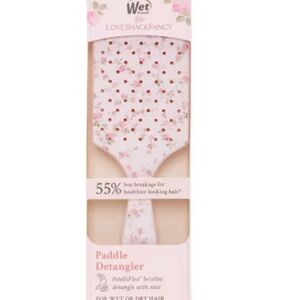 LoveShackFancy Paddle Detangler English Ivy pink